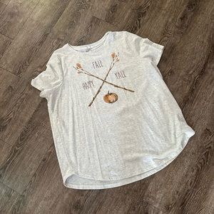 Gray “Happy Fall Y’all” Graphic Tee